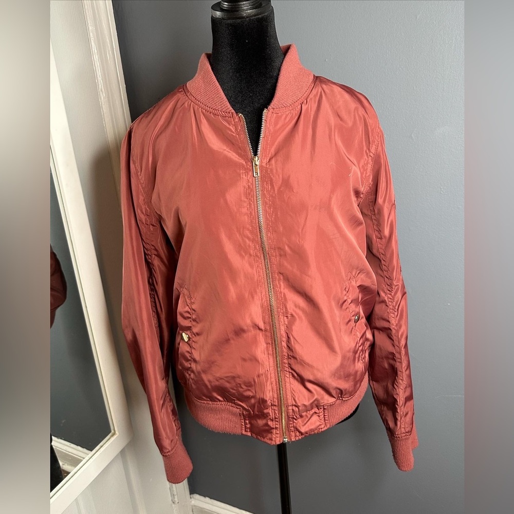 Pink bomber jacket